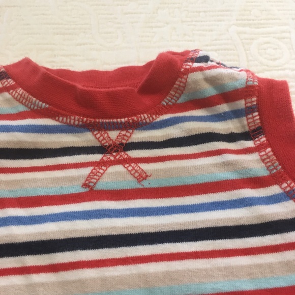 3m (6/$20) Striped Summer Rompers - Picture 3 of 10